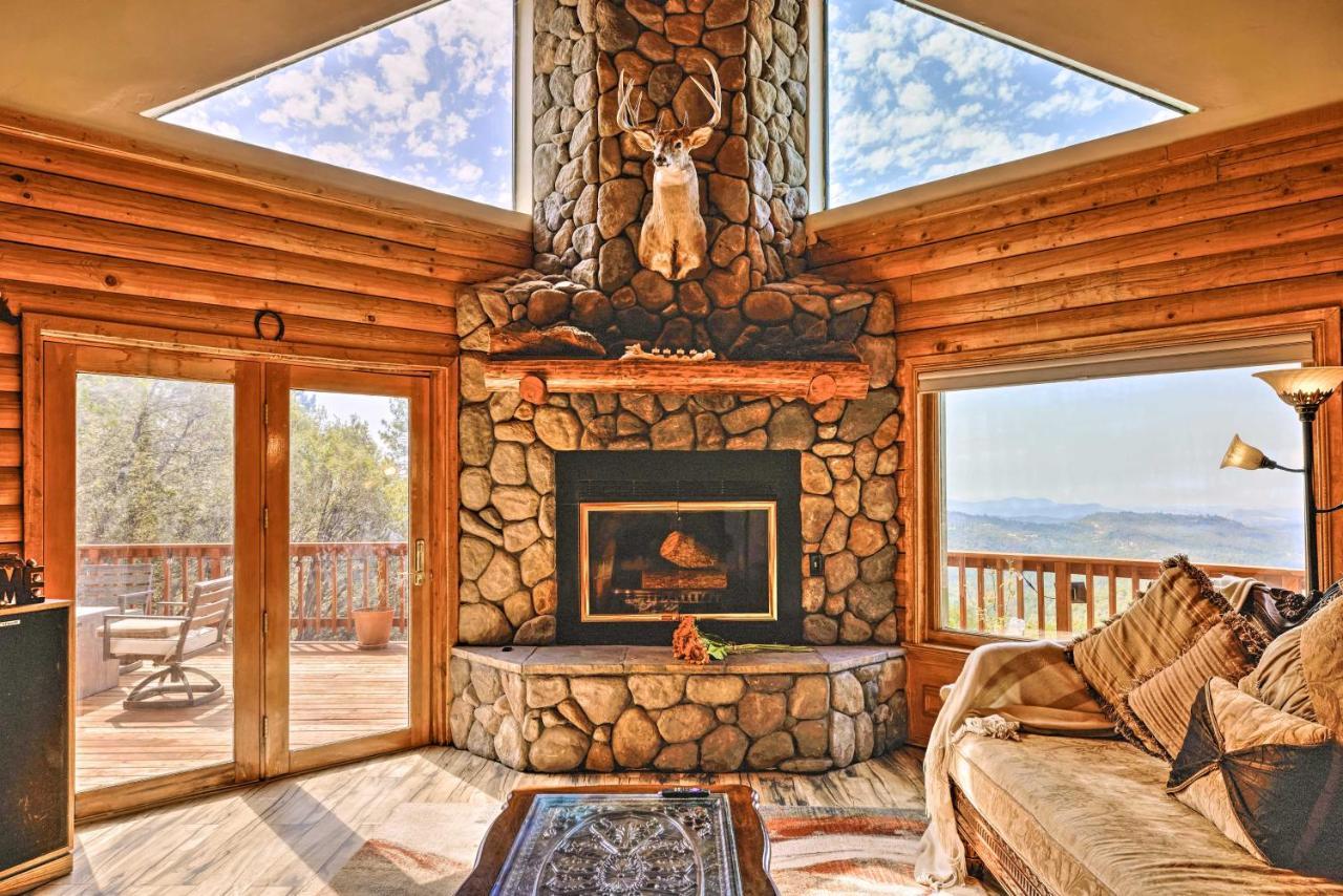 Stunning Log Cabin With Great Views, Firepit, Deck Near Twain Hart Sonora Esterno foto