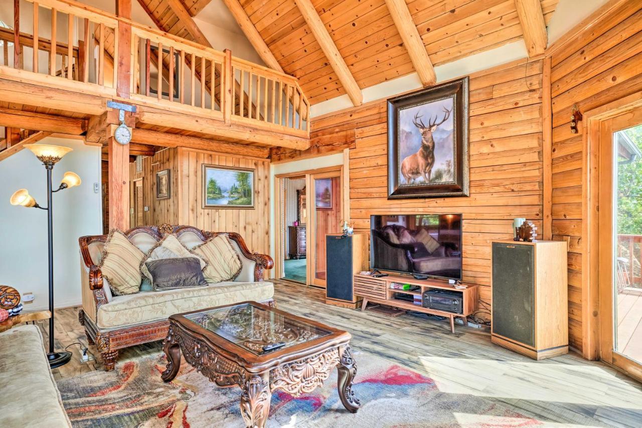 Stunning Log Cabin With Great Views, Firepit, Deck Near Twain Hart Sonora Esterno foto